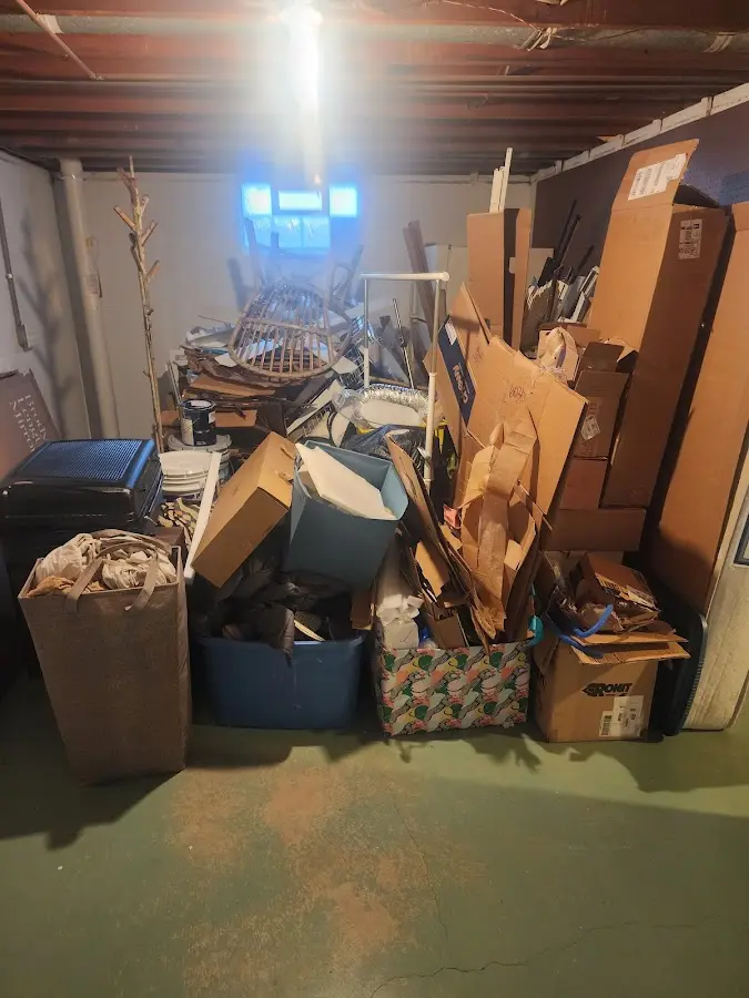 Roll-off dumpster container at job site for Concrete Dumpster Rental in Albion